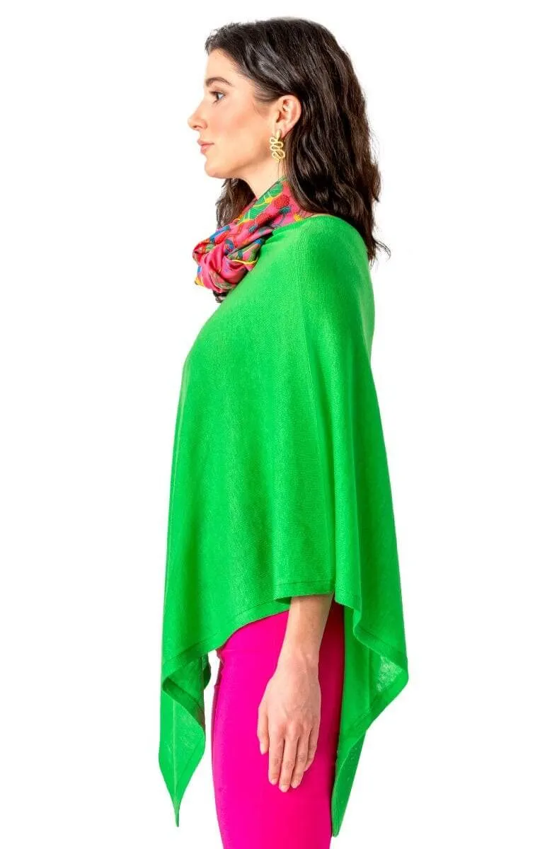 Cashmere-Like Poncho layer play
