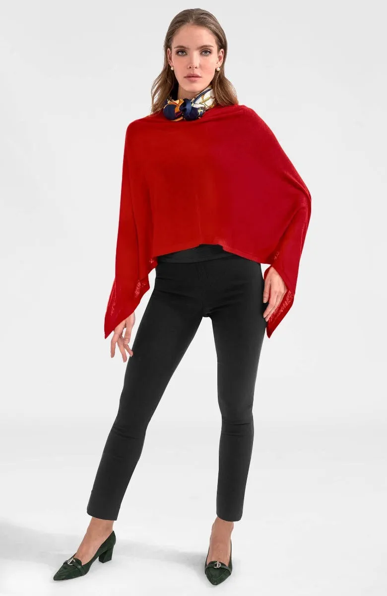 Cashmere-Like Poncho layer play