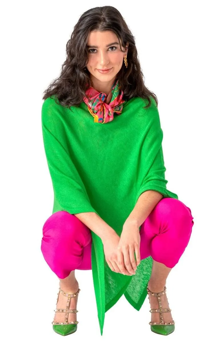 Cashmere-Like Poncho layer play