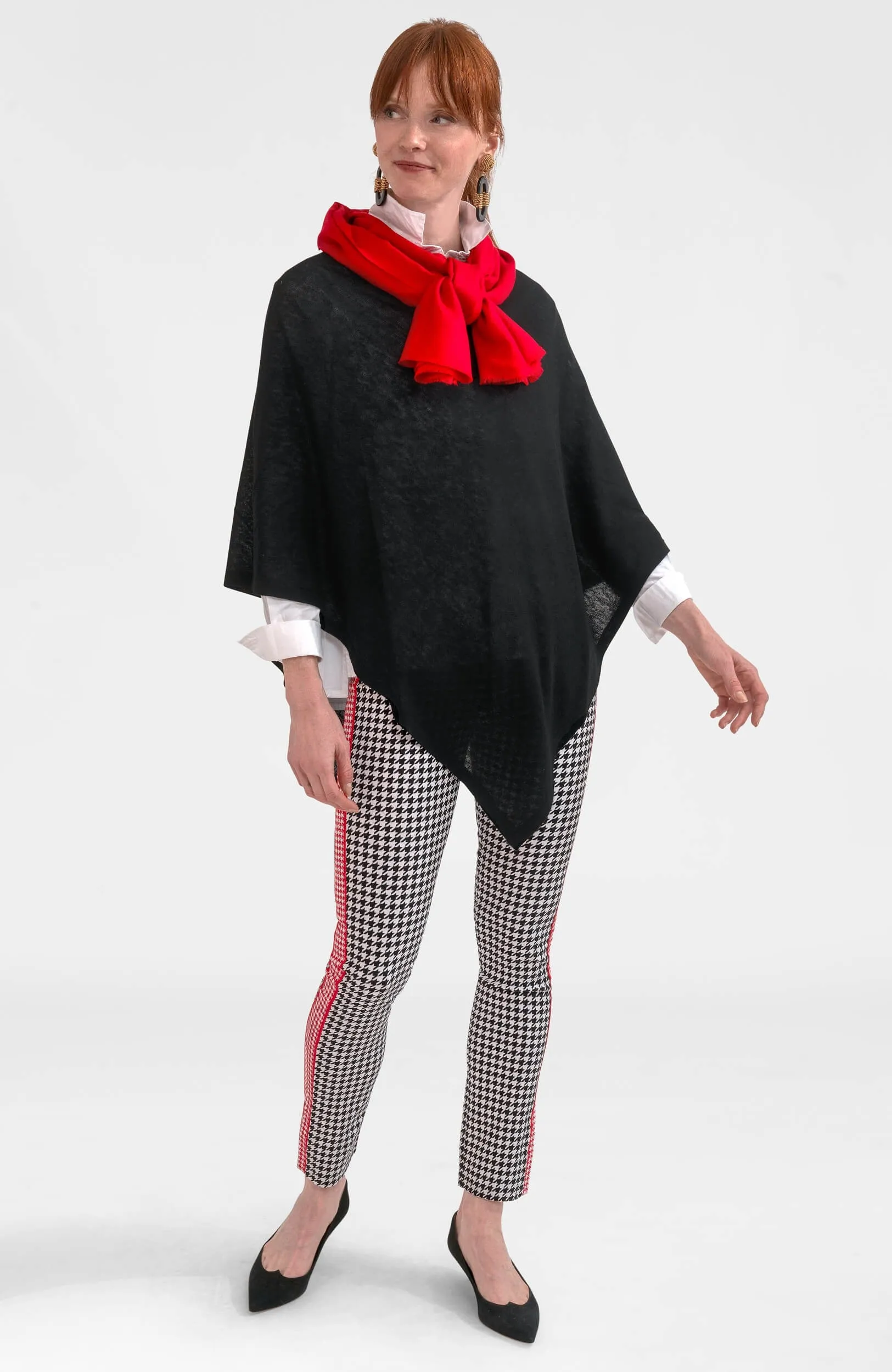 Cashmere-Like Poncho layer play