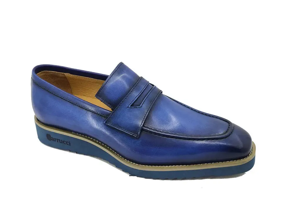 Chic Patina Burnished Penny Loafer summer days