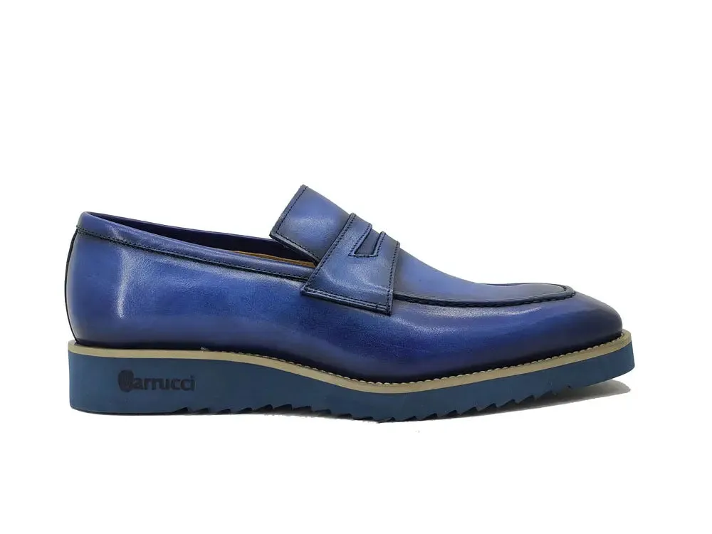 Chic Patina Burnished Penny Loafer summer days