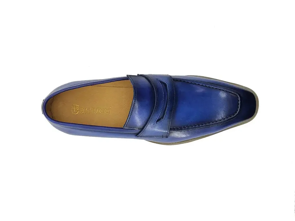 Chic Patina Burnished Penny Loafer summer days