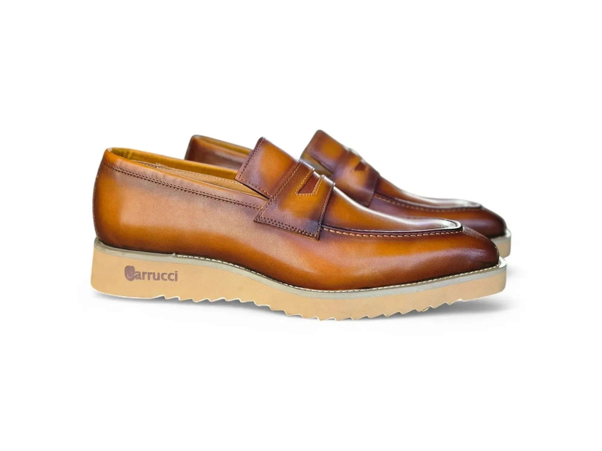 Chic Patina Burnished Penny Loafer summer days