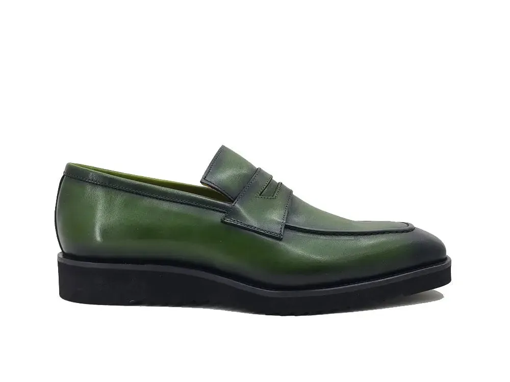Chic Patina Burnished Penny Loafer summer days