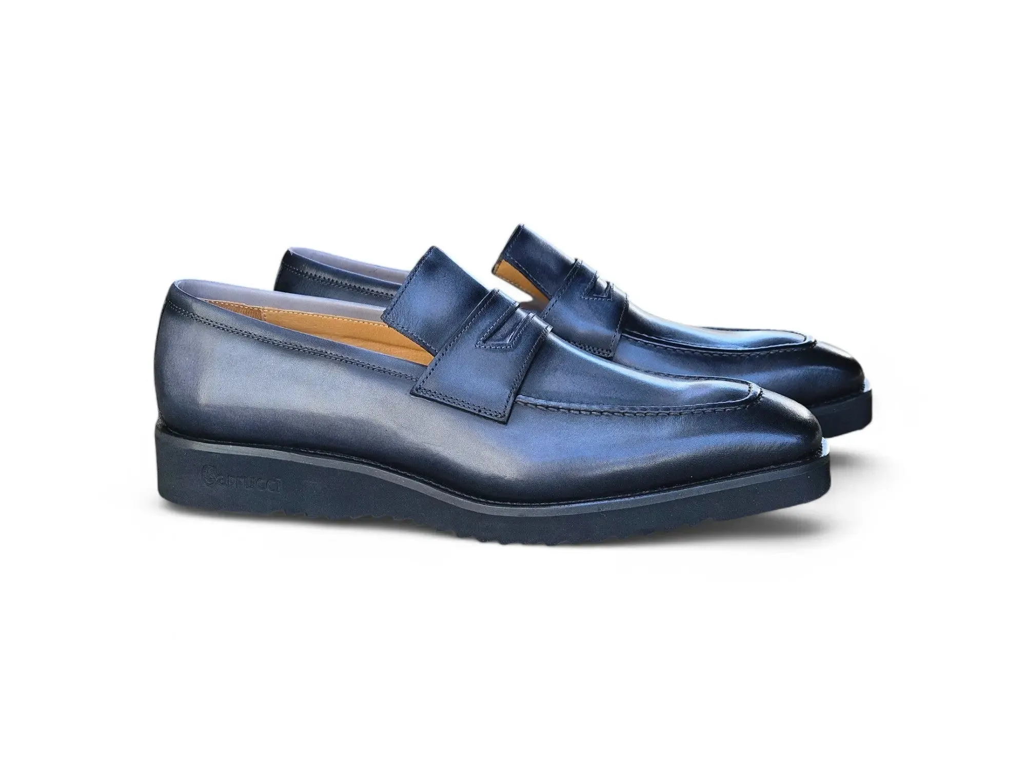 Chic Patina Burnished Penny Loafer summer days