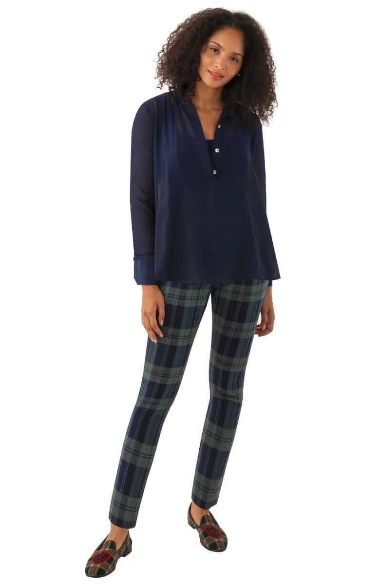 Chiffon Seamed Top - Solid social standout