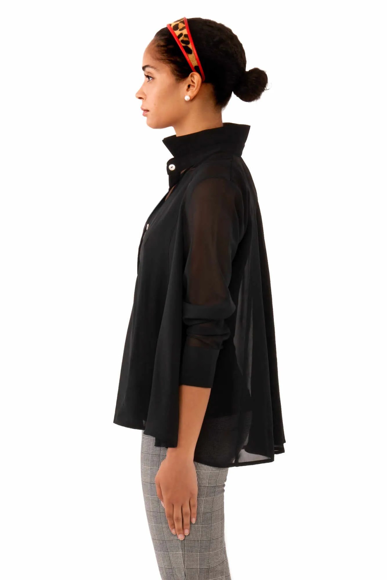 Chiffon Seamed Top - Solid social standout