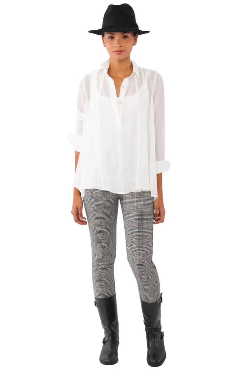 Chiffon Seamed Top - Solid social standout