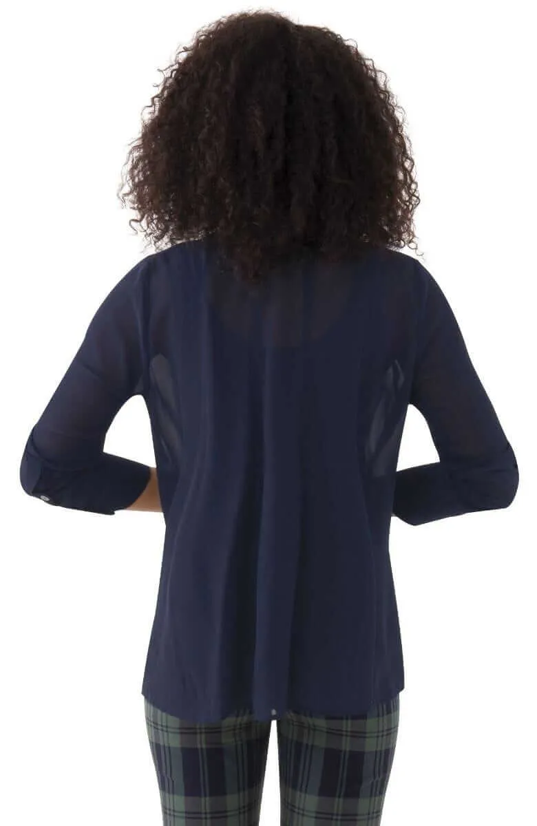 Chiffon Seamed Top - Solid social standout