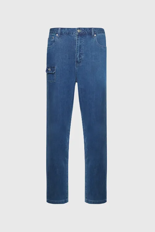 color-dark washed denim,Men,product:Classic Baggy Jeans,removecolor,THC