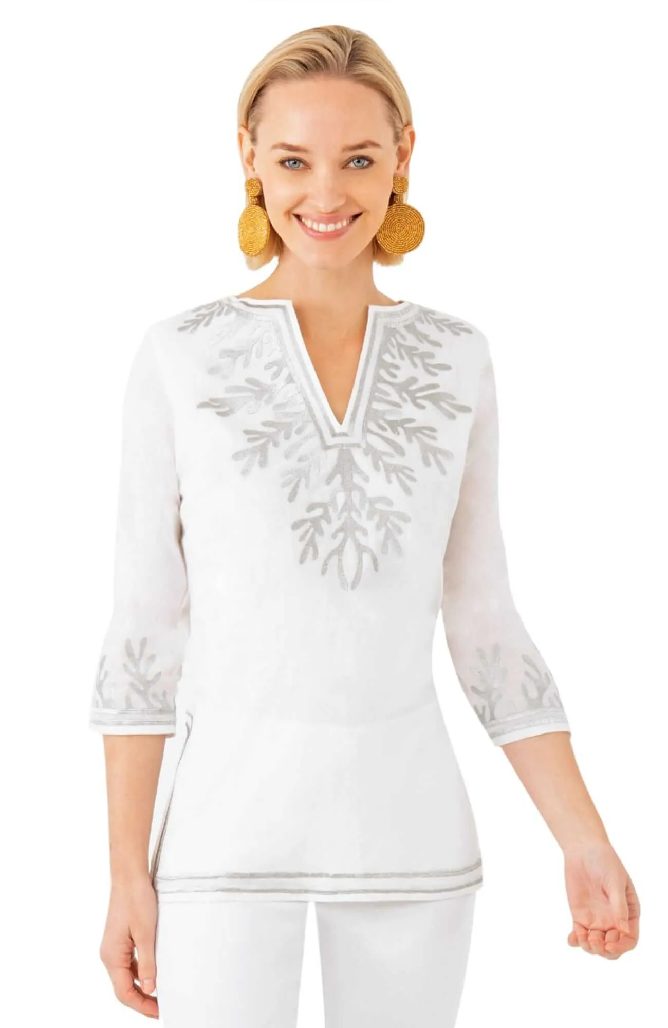 Cotton Embroidered Tunic - The Reef custom engraving