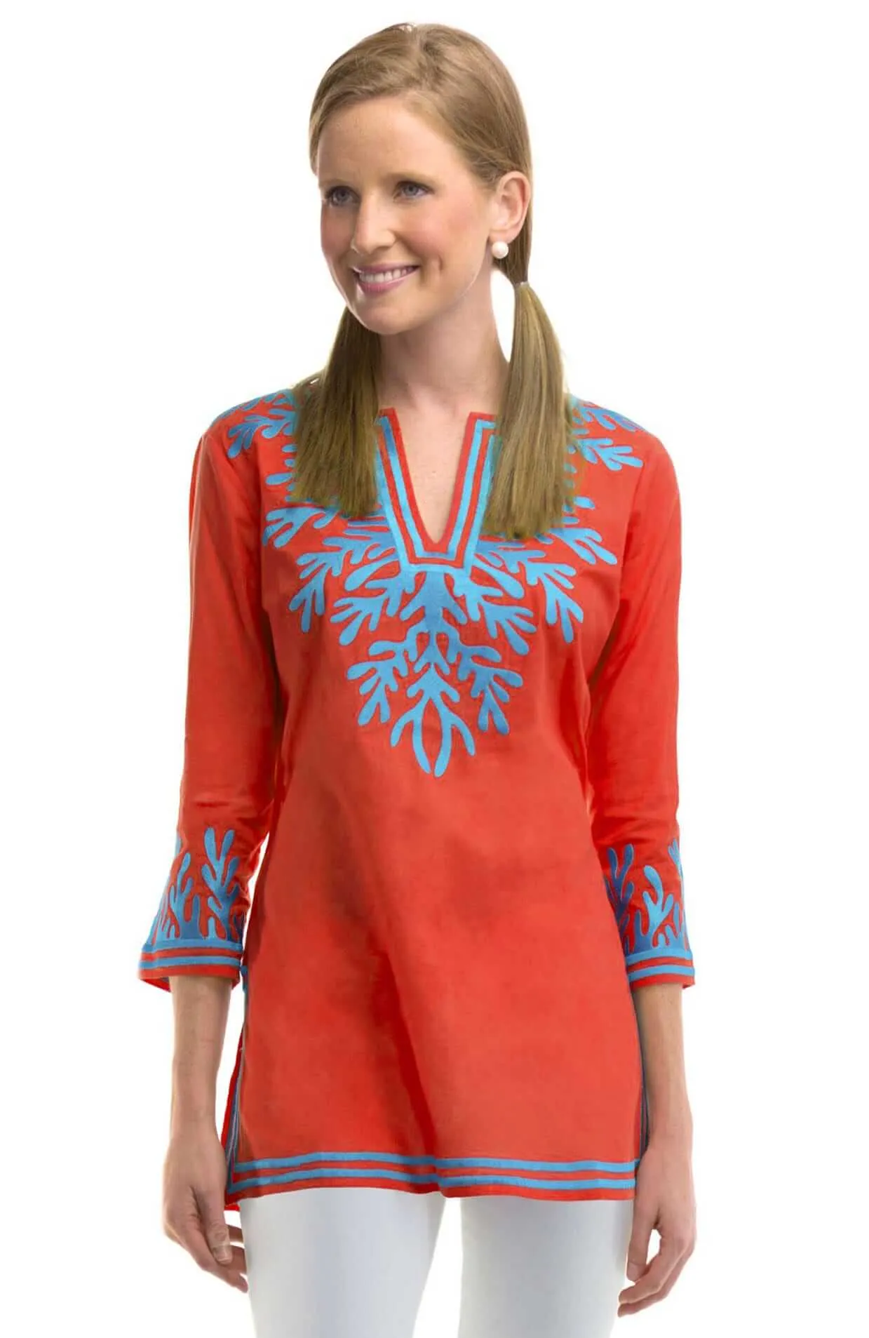 Cotton Embroidered Tunic - The Reef custom engraving