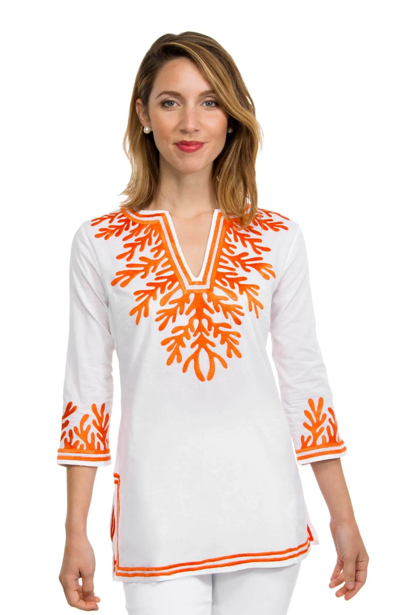 Cotton Embroidered Tunic - The Reef custom engraving