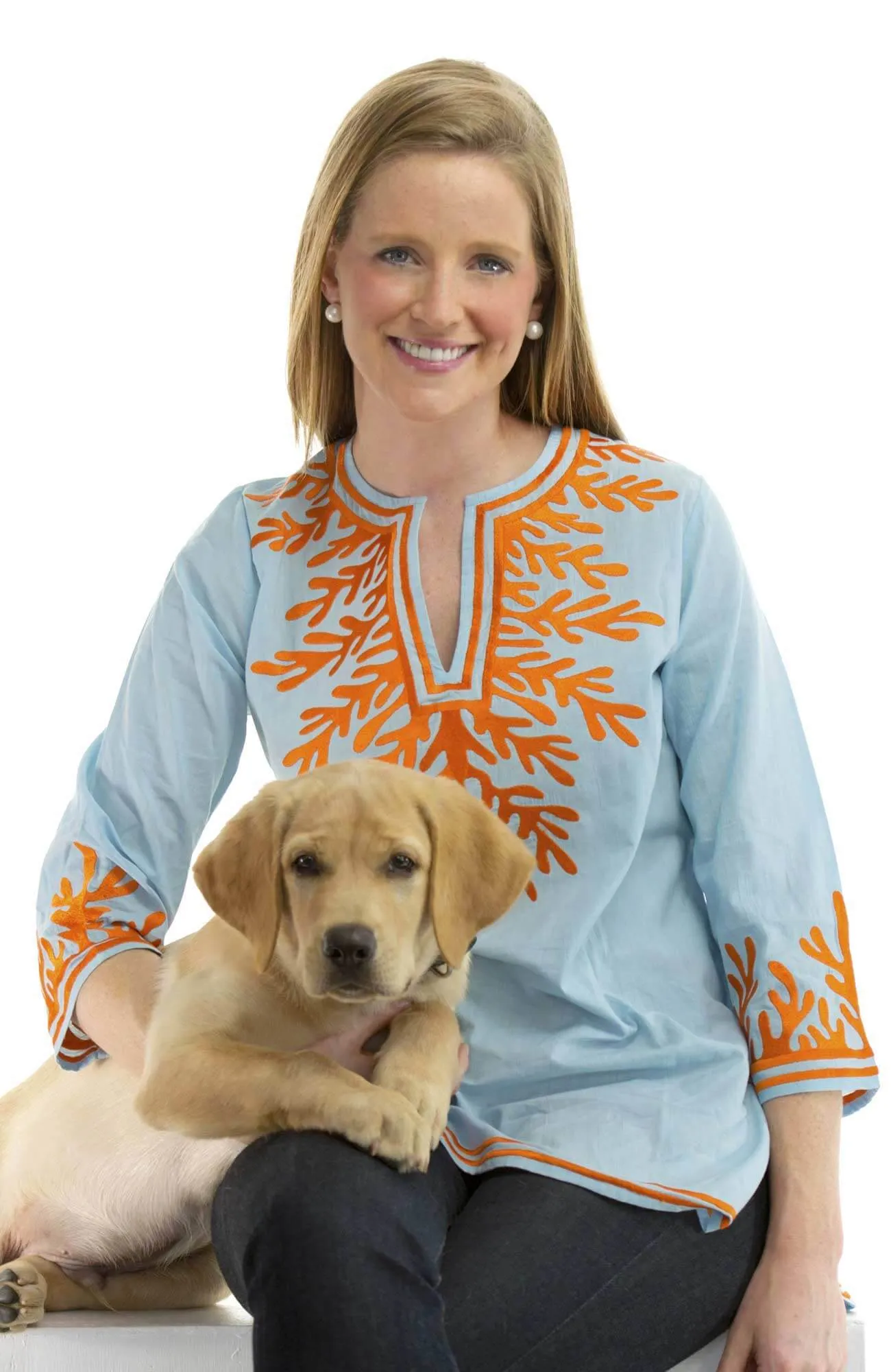 Cotton Embroidered Tunic - The Reef custom engraving