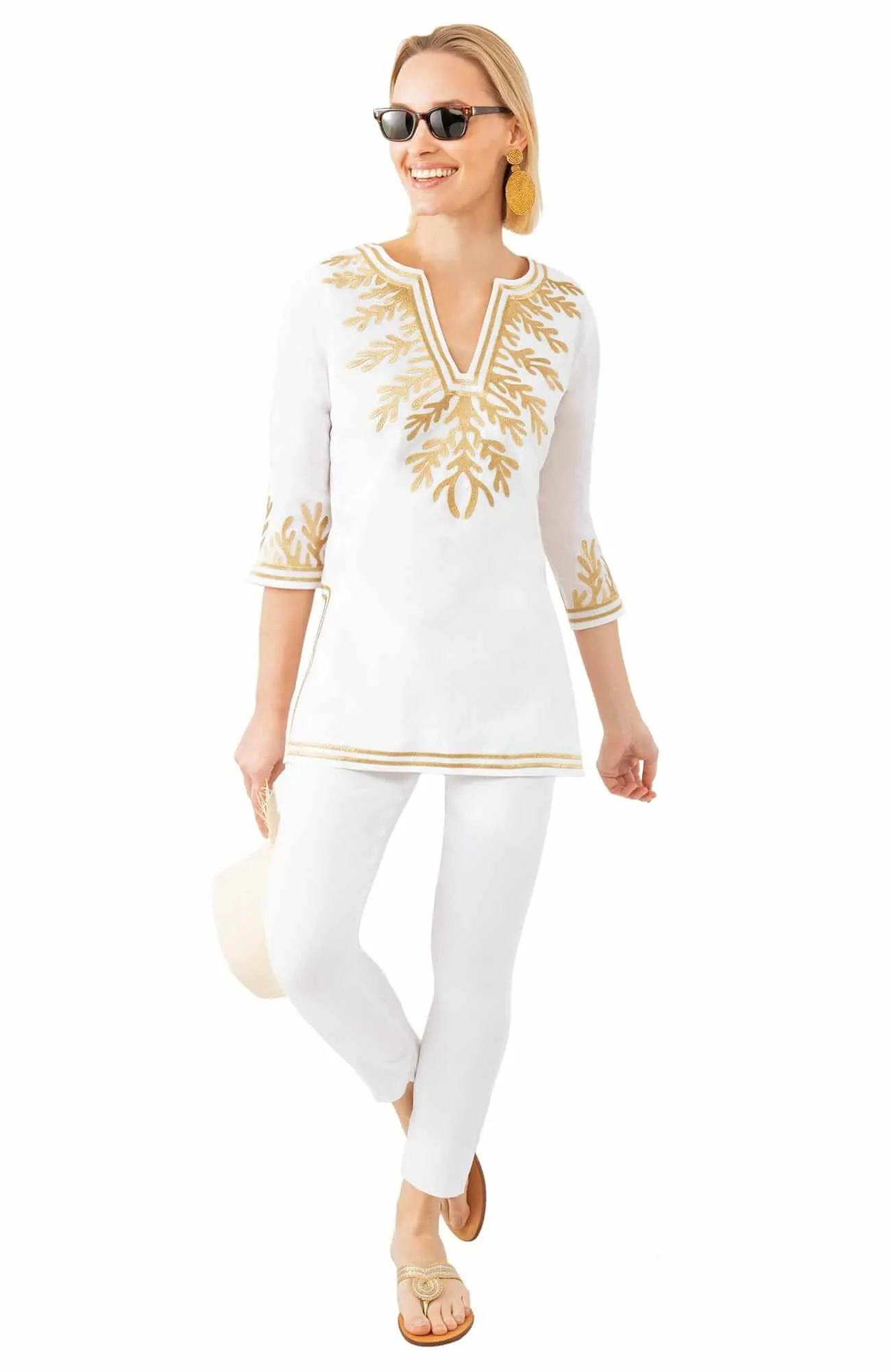 Cotton Embroidered Tunic - The Reef custom engraving