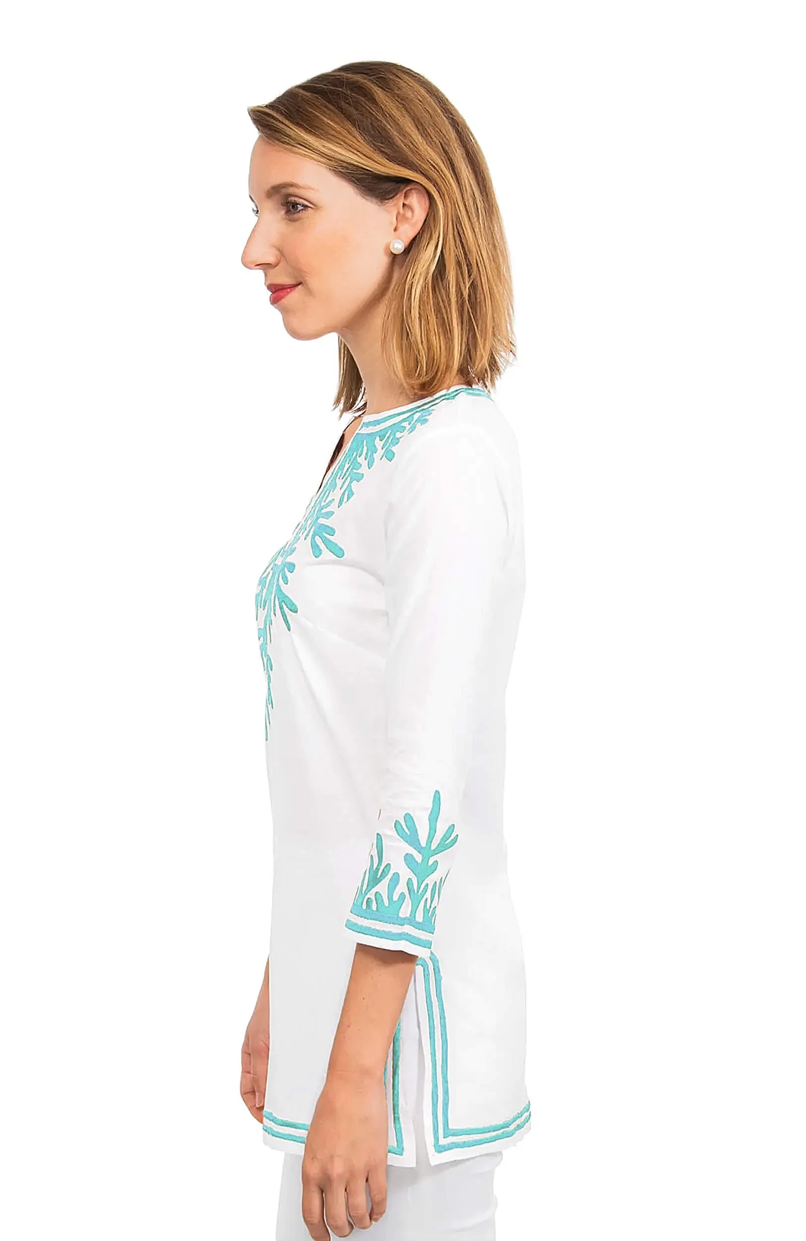 Cotton Embroidered Tunic - The Reef custom engraving