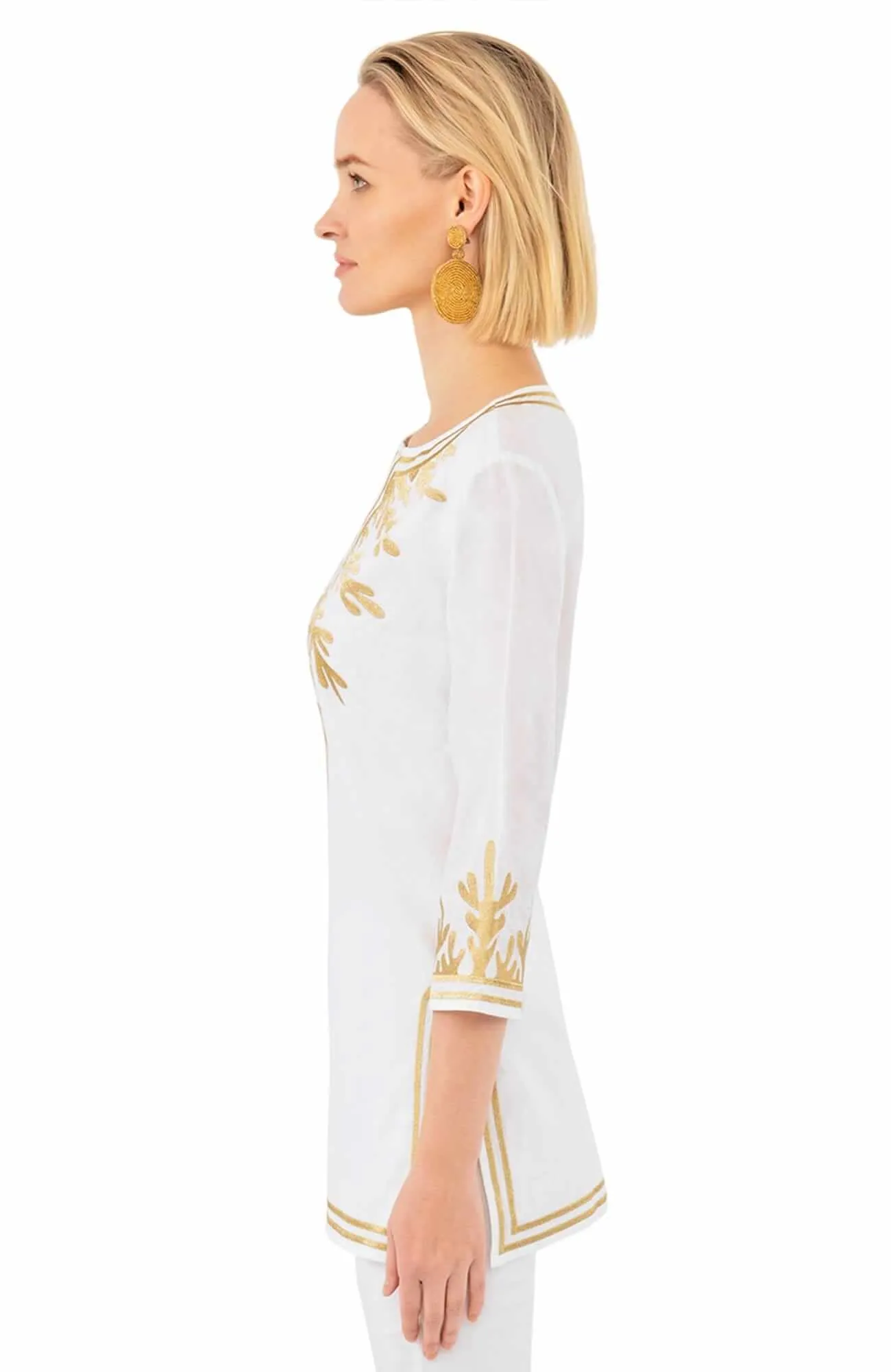 Cotton Embroidered Tunic - The Reef custom engraving