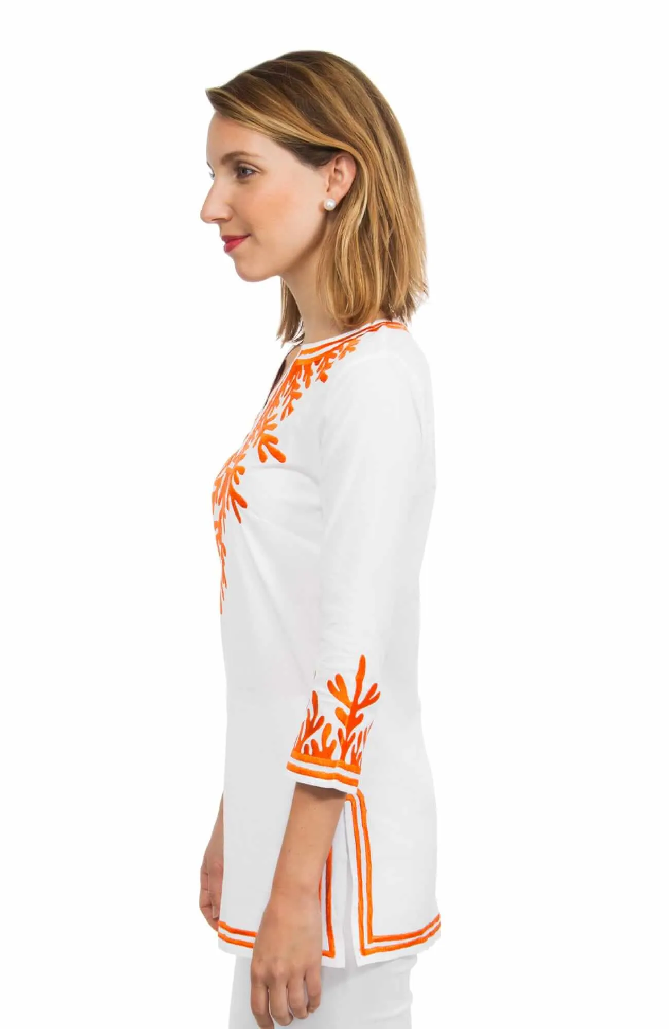 Cotton Embroidered Tunic - The Reef custom engraving