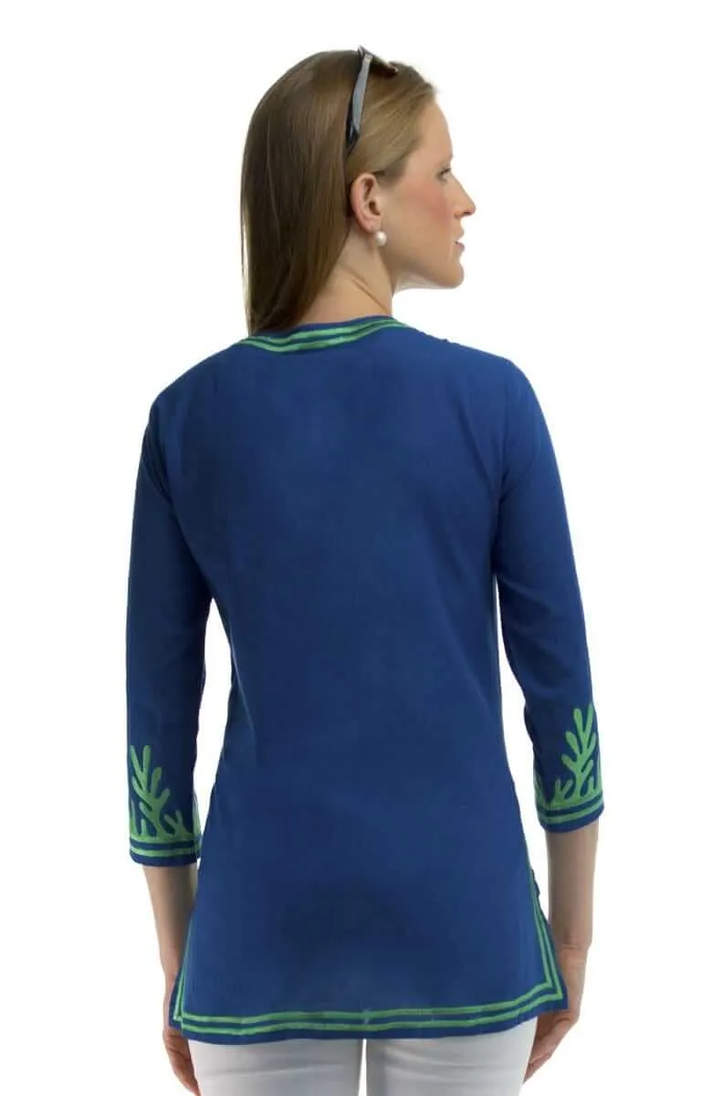 Cotton Embroidered Tunic - The Reef custom engraving