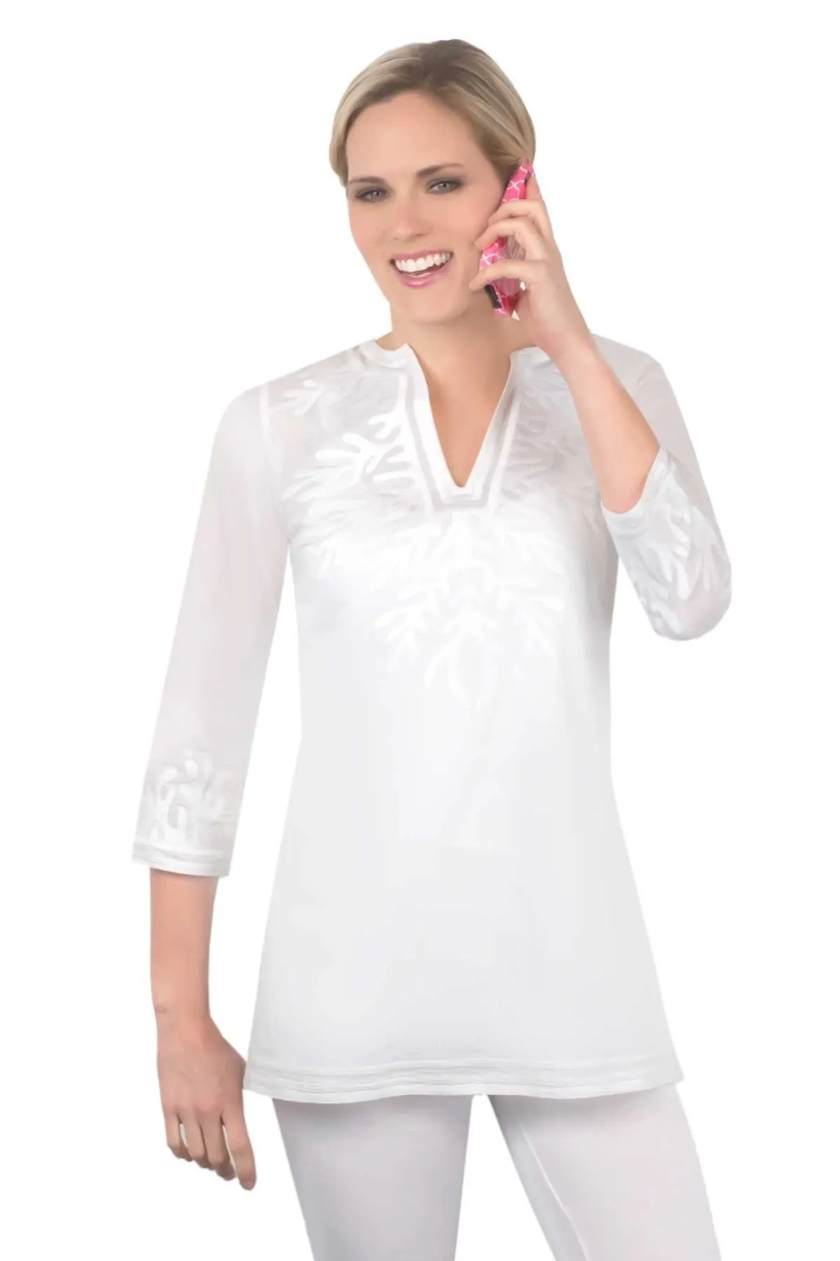 Cotton Embroidered Tunic - The Reef custom engraving