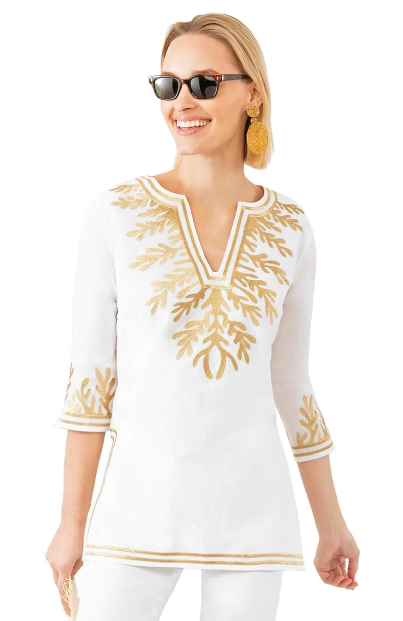Cotton Embroidered Tunic - The Reef custom engraving