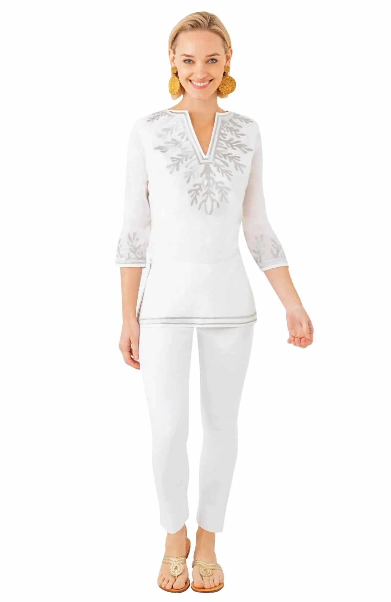 Cotton Embroidered Tunic - The Reef custom engraving