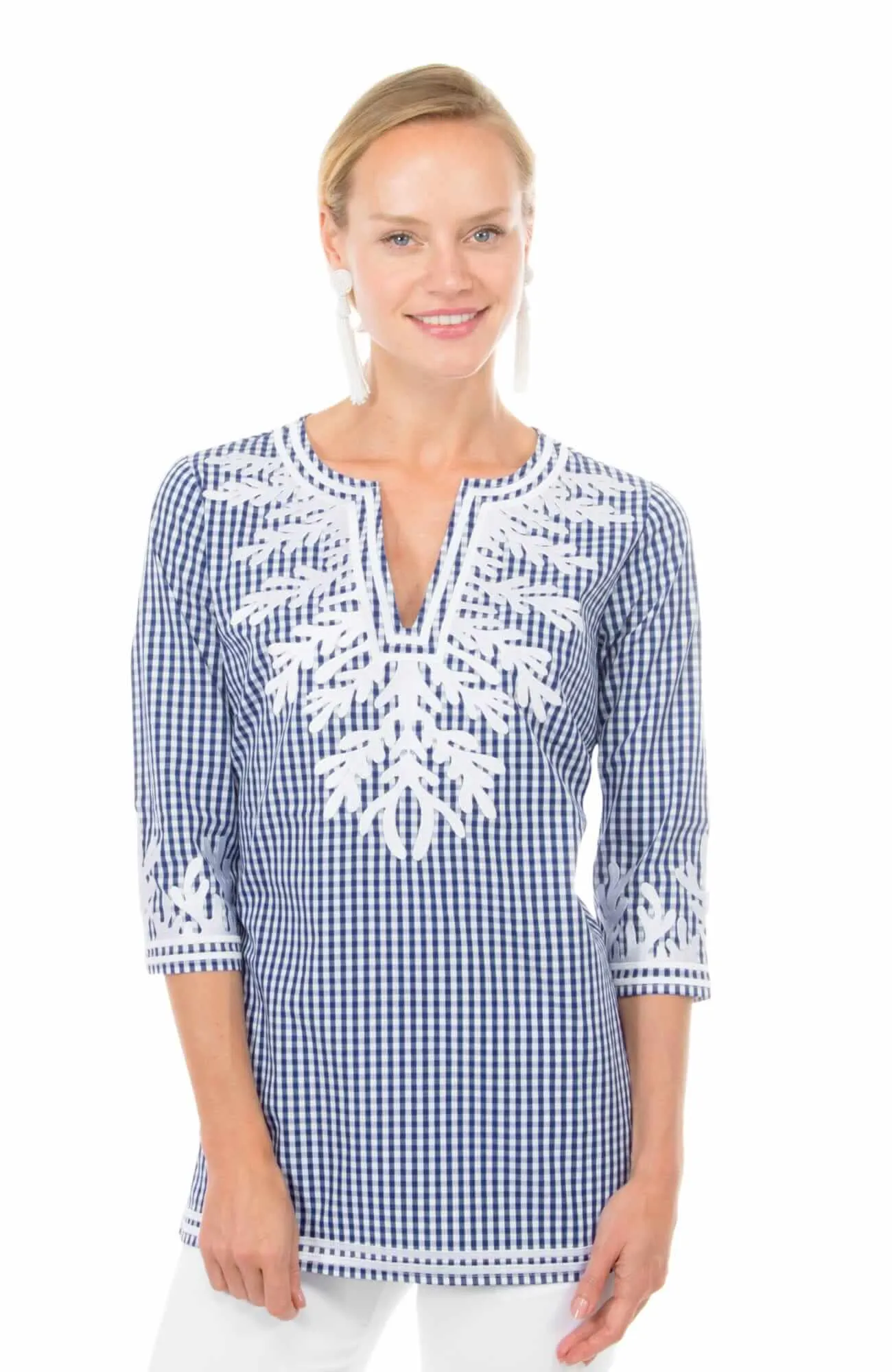 Cotton Gingham Tunic - The Reef couple matching