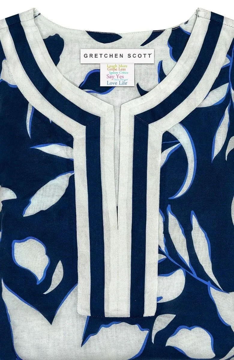 Cotton Split Neck Tunic - Full Bloom celebrity inspired