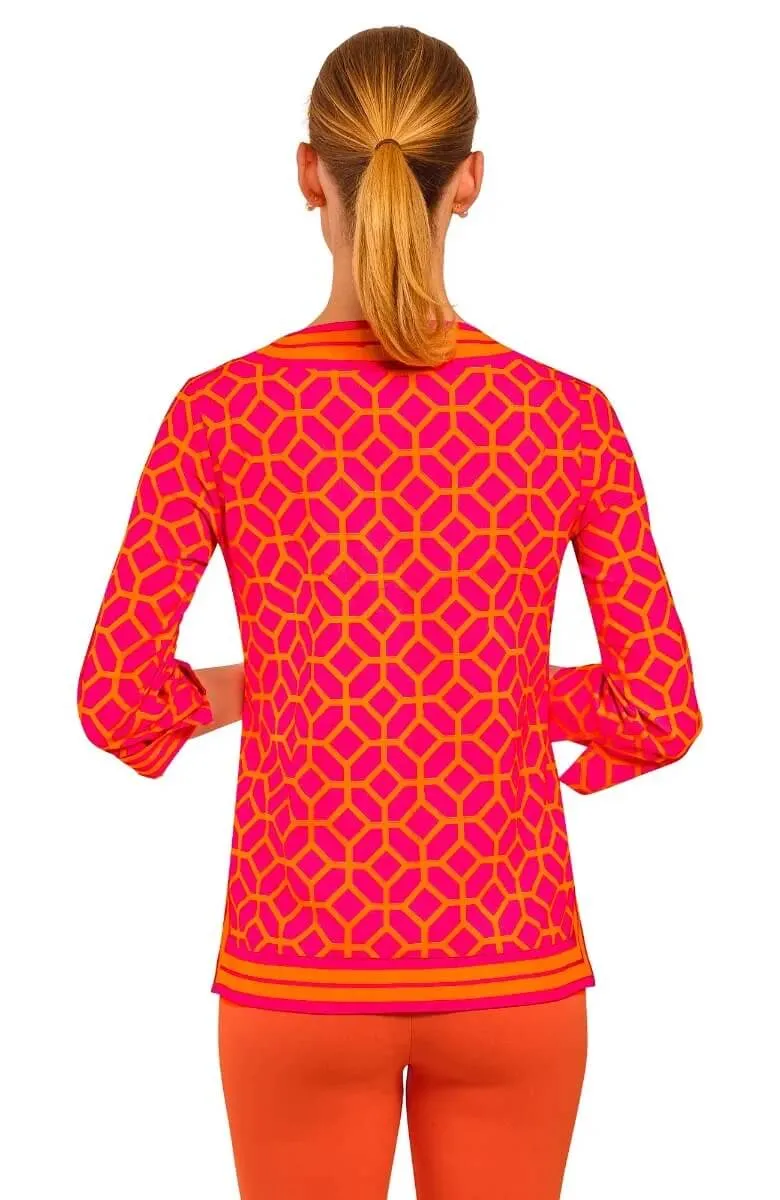 Cotton Split Neck Tunic - Lucy In The Sky With Diamonds nostalgic vibe