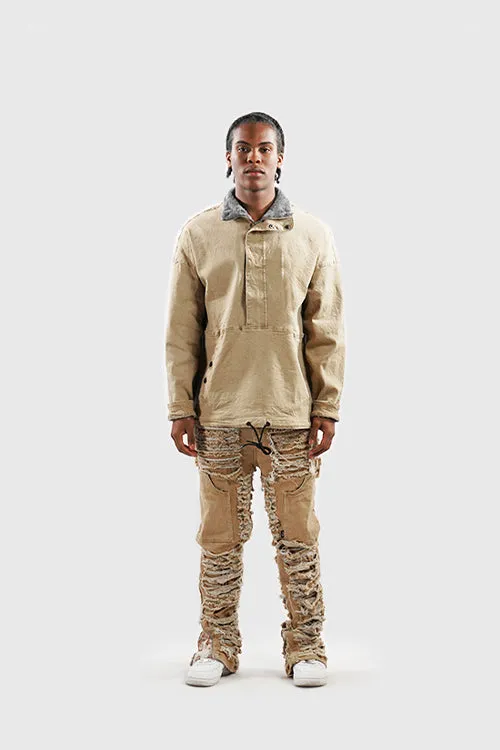 Dawn Damaged Flared Stacked Jeans fashion pick