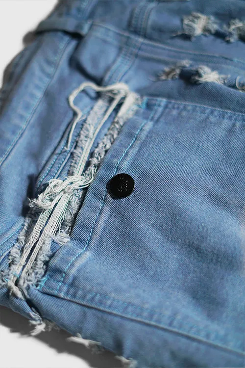 Dawn Damaged Flared Stacked Jeans urban cool