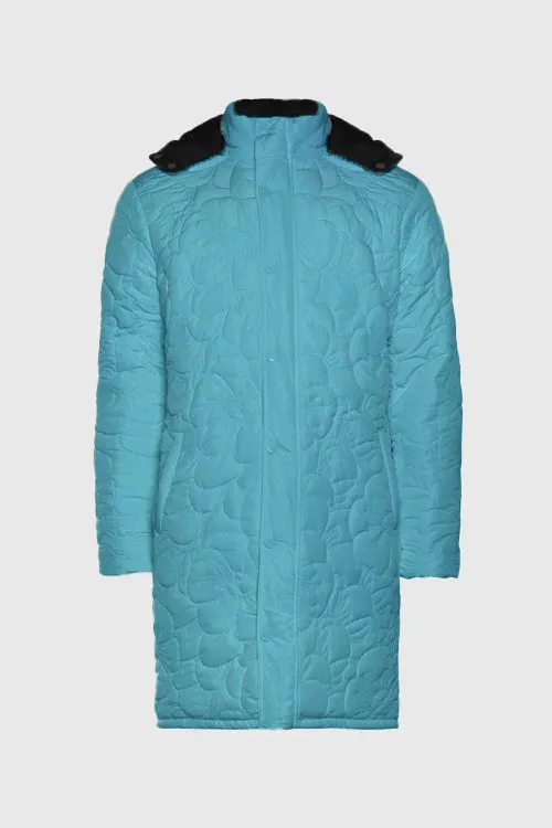 Dawn of an Era Reversible Puffer Coat layered look