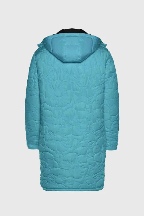 Dawn of an Era Reversible Puffer Coat layered look
