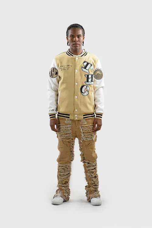 Dawn of an Era Reversible Varsity Jacket heat trap