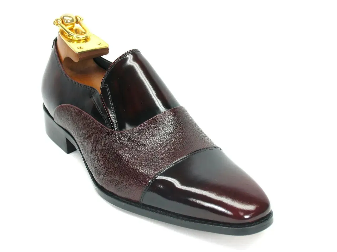 Deerskin Patent Leather Loafer coffee date