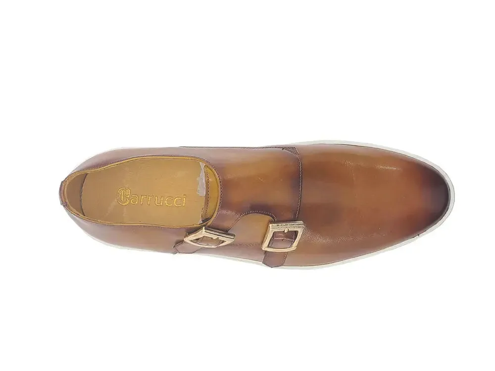Double Monk Strap Leather Sneaker cloud step