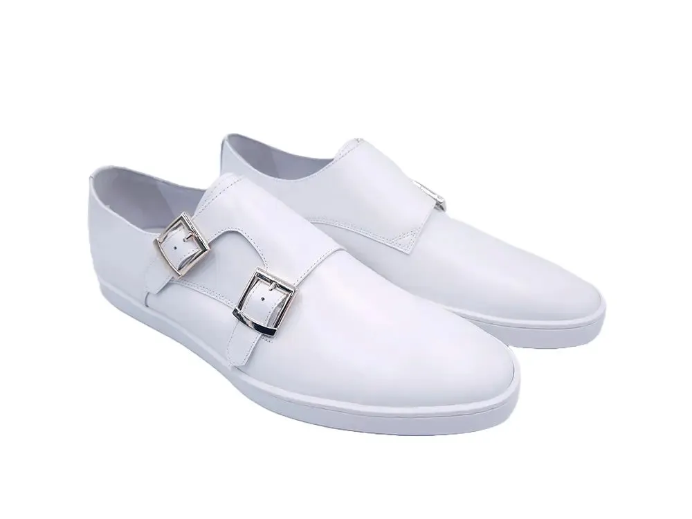 Double Monk Strap Leather Sneaker cloud step