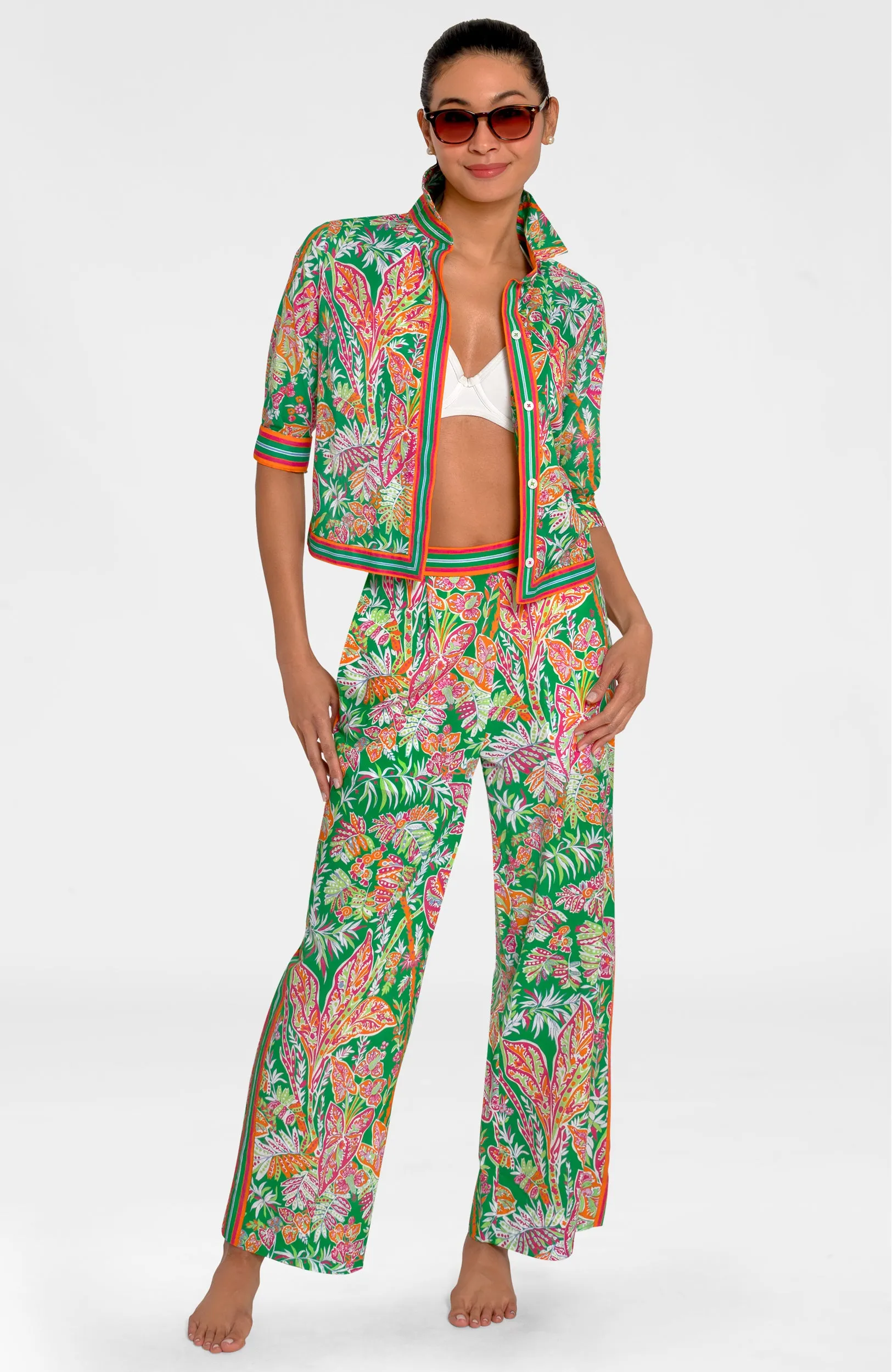 Effortless Top -  Vintage Vines water stain-proof