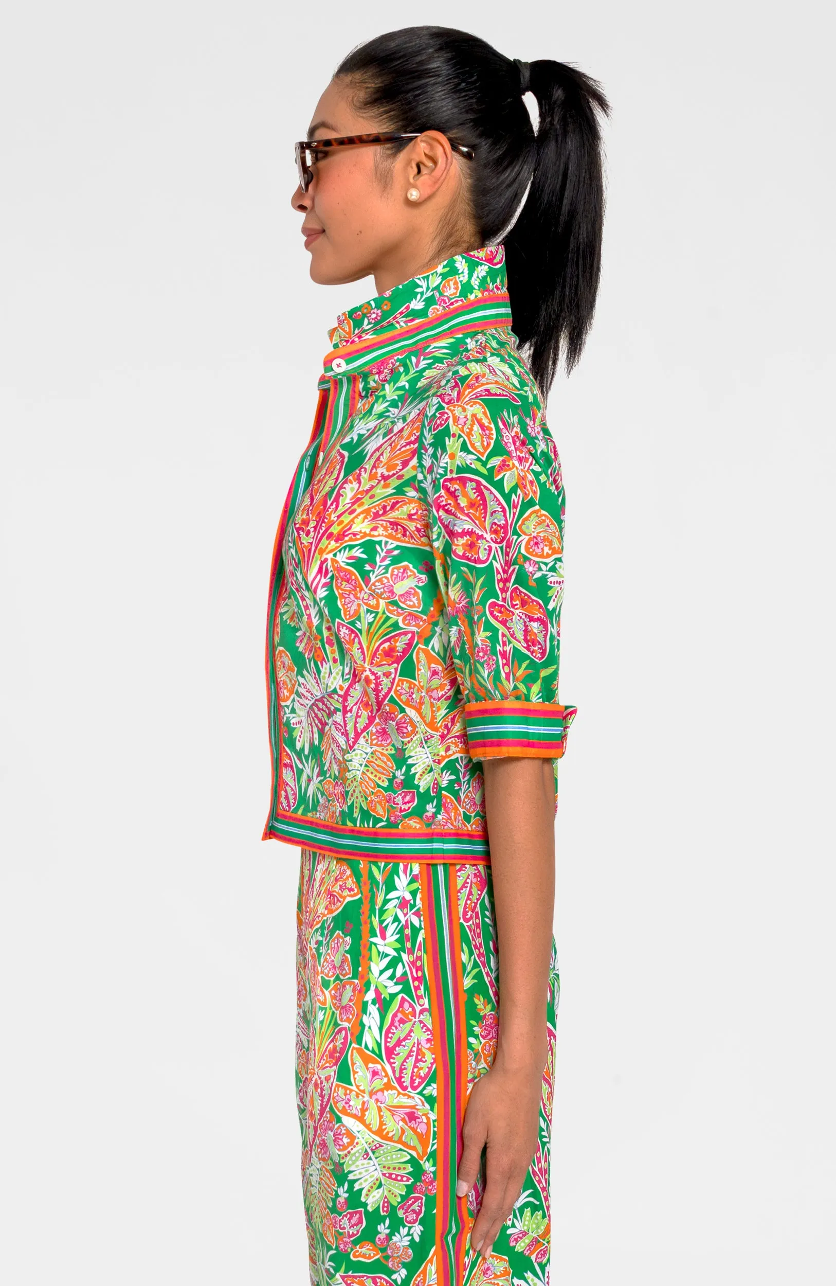 Effortless Top -  Vintage Vines water stain-proof