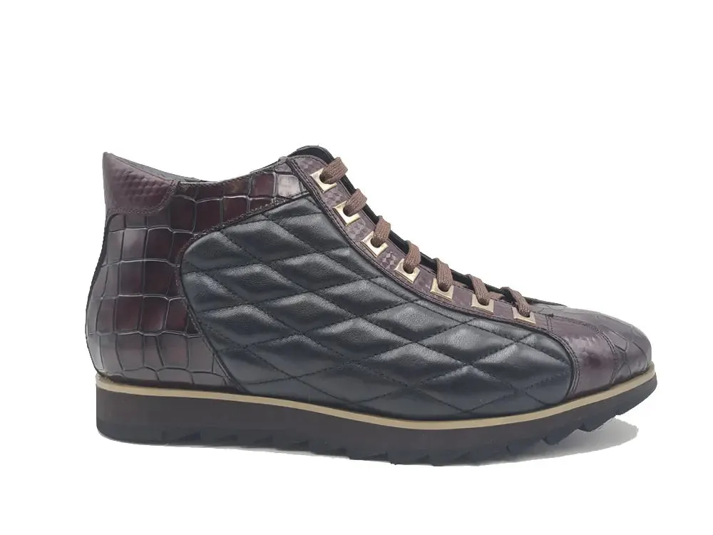 Embossed Alligator High Top daily flow