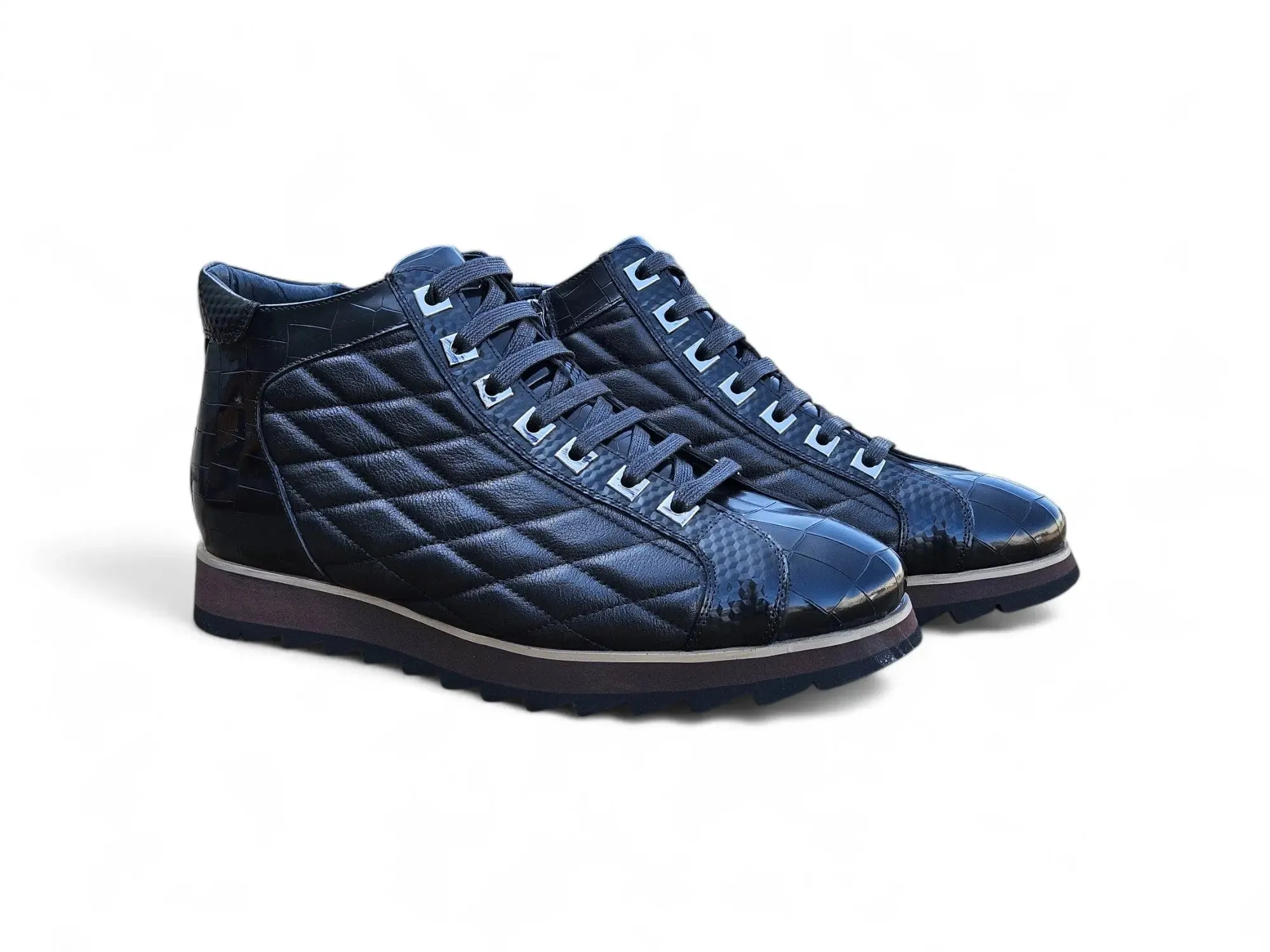 Embossed Alligator High Top daily flow