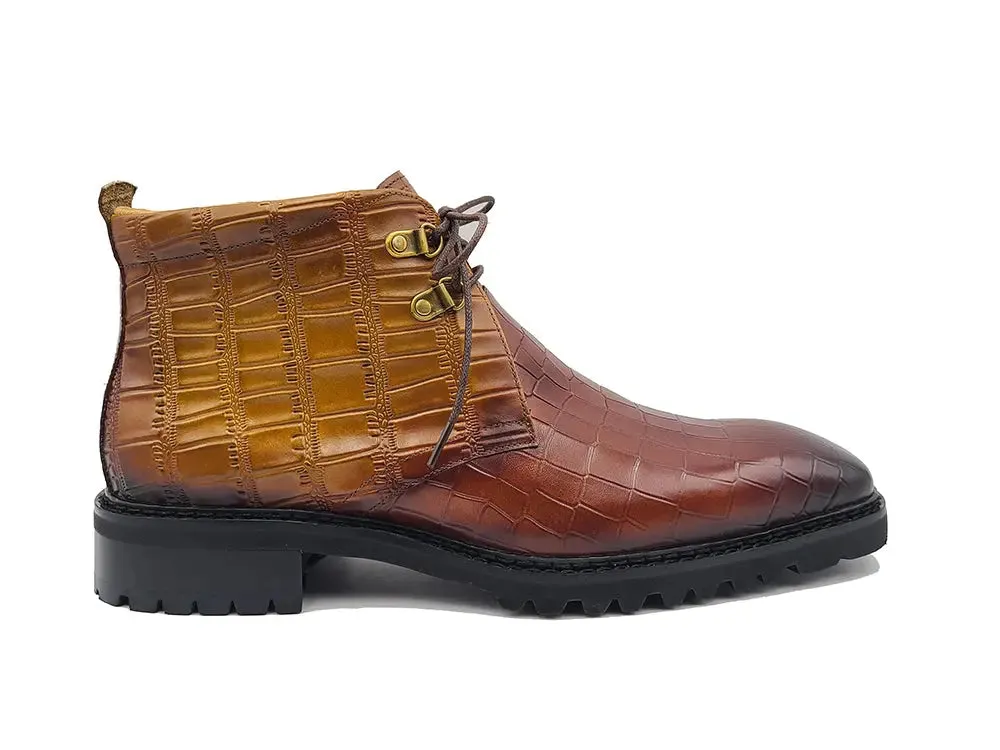 Embossed Chukka Boot Lug Sole grip strong