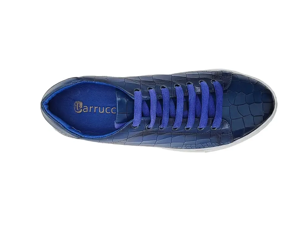 Embossed Leather Fashion Sneaker urban move