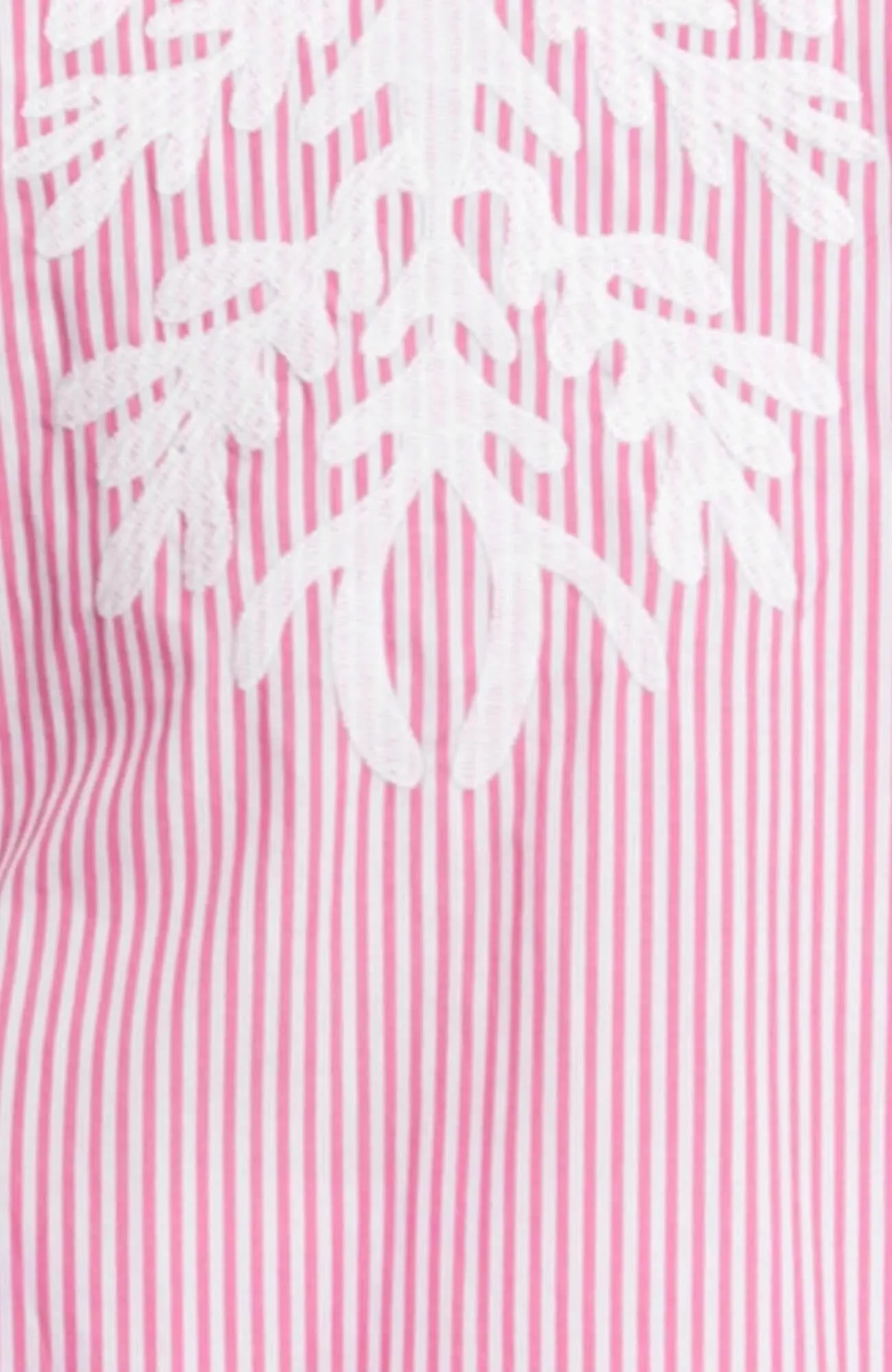 Embroidered Pinstripe Tunic - The Reef spring-fall layer