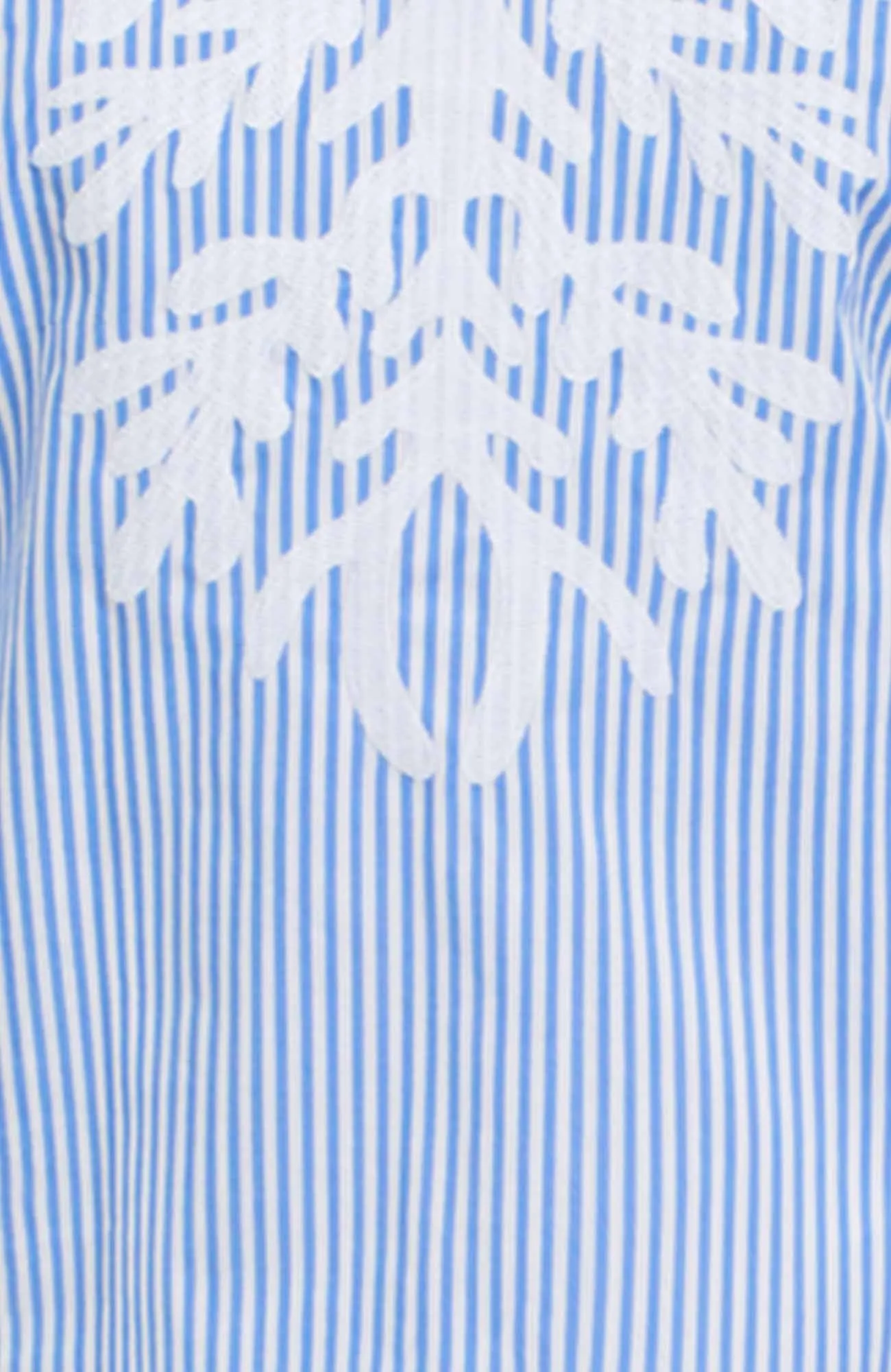 Embroidered Pinstripe Tunic - The Reef spring-fall layer