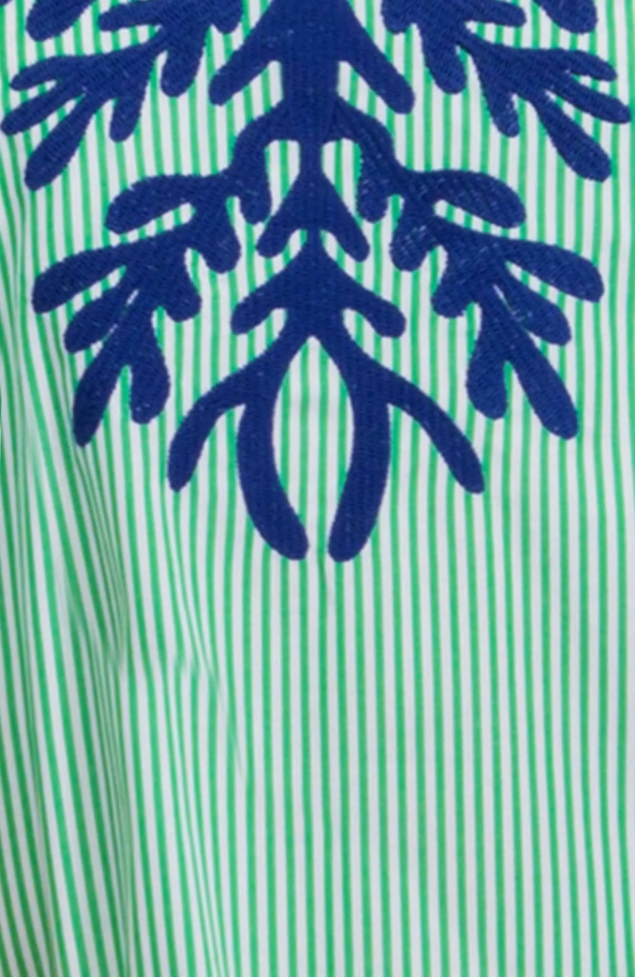 Embroidered Pinstripe Tunic - The Reef spring-fall layer