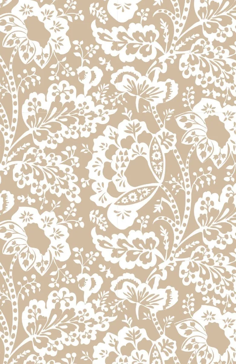 Embroidered Tunic - Flora artistic print