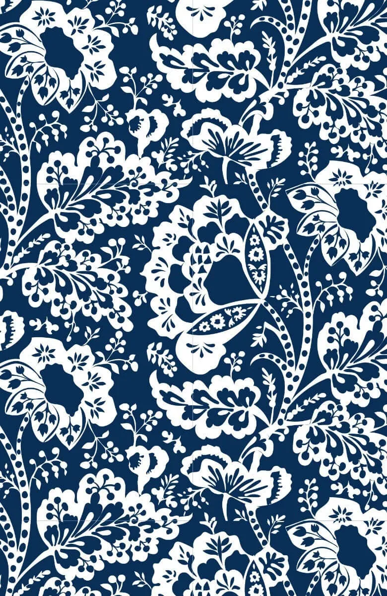 Embroidered Tunic - Flora artistic print