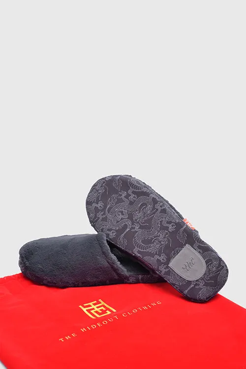 Eternal Fortune Fur House Slippers smooth slide